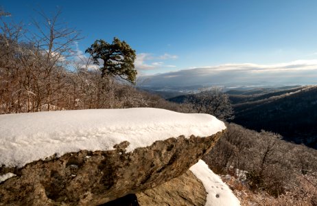 Boulders in the Snow photo