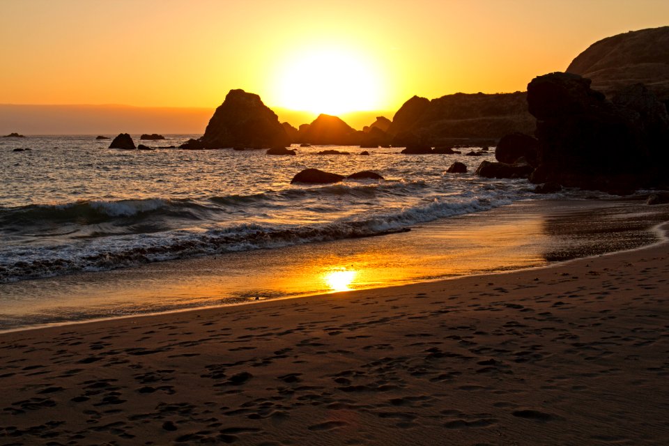 Sunset, Lone Ranch Beach, Oregon