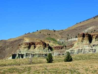 Sheep Rock Unit at John Day Fossil Beds NM in OR photo