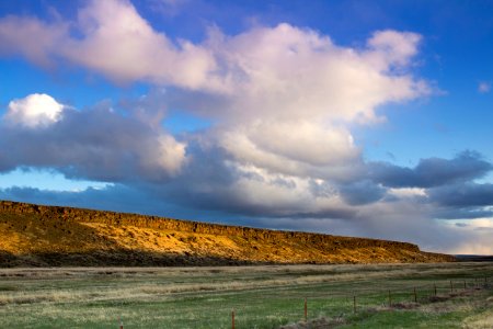 bluff in eastern Oregon