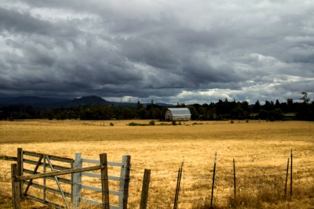 Summer thunderstorm moving across the Willamette Valley, Oregon photo