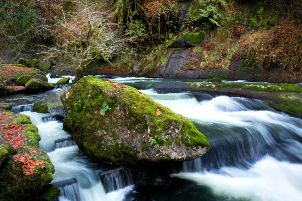 Lake Creek Falls slide rocks, Oregon