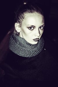 View beauty dark background