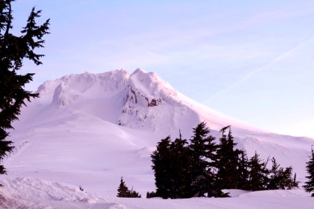 Winter snow Mt Hood Oregon photo