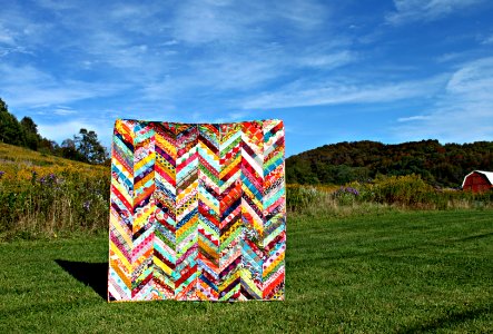 An Autumn Herringbone Quilt // Maureen Cracknell Handmade