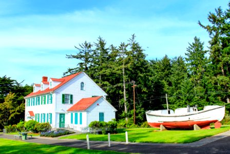 Umpqua River Coast Guard Station Oregon photo