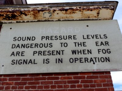 Fog signal building at Huron National Wildlife Refuge
