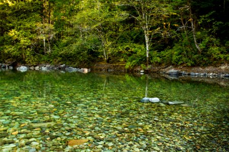 Santiam River in the Opal Creek Wilderness area, Oregon photo