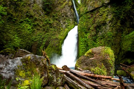 Wahclella Waterfall, Oregon photo