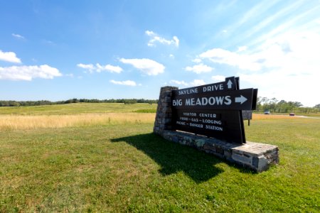 Big Meadows Sign