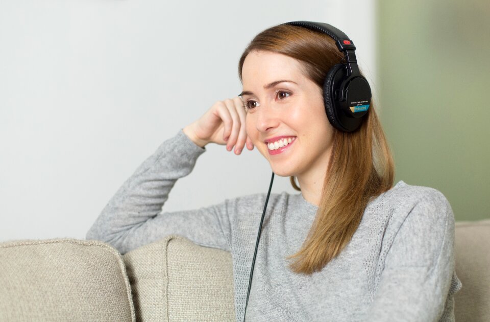 Music listen to relaxes