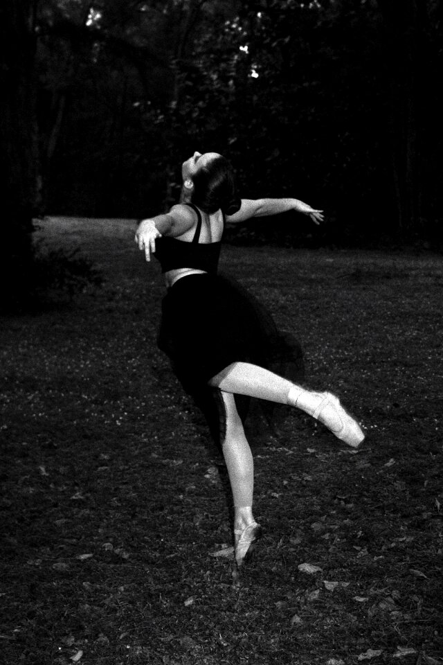 Pointe shoes art dance