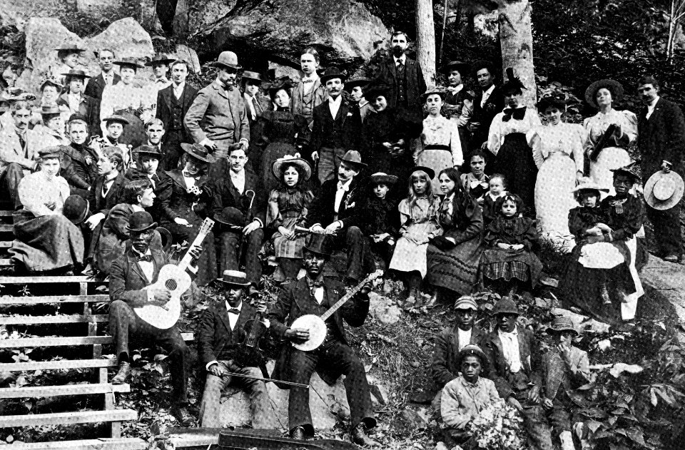 Entertainment at Skyland (Historic photo)