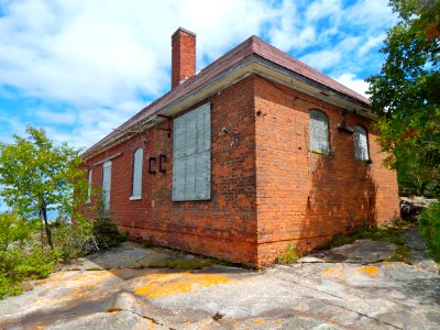 Fog signal building at Huron National Wildlife Refuge