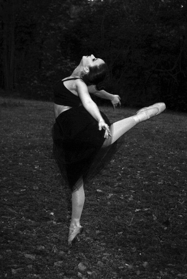 Pointe shoes art dance