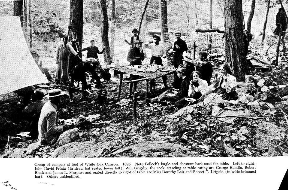 Camping party at Skyland (Historic photo)