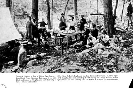 Camping party at Skyland (Historic photo)
