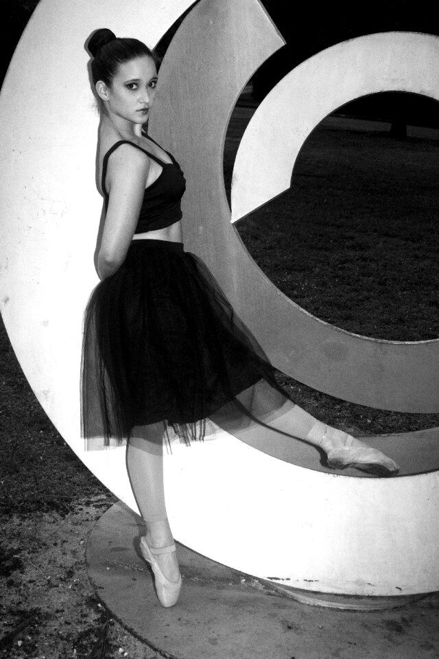 Pointe shoes art dance