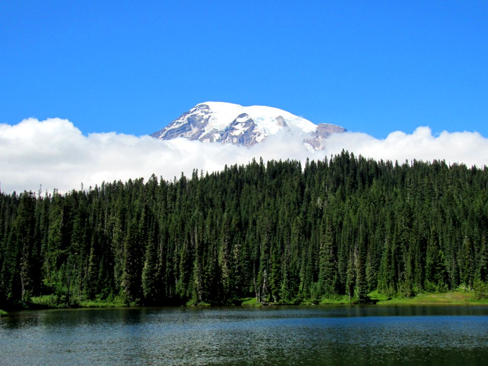 Reflection Lakes at Mt. Rainier NP in WA