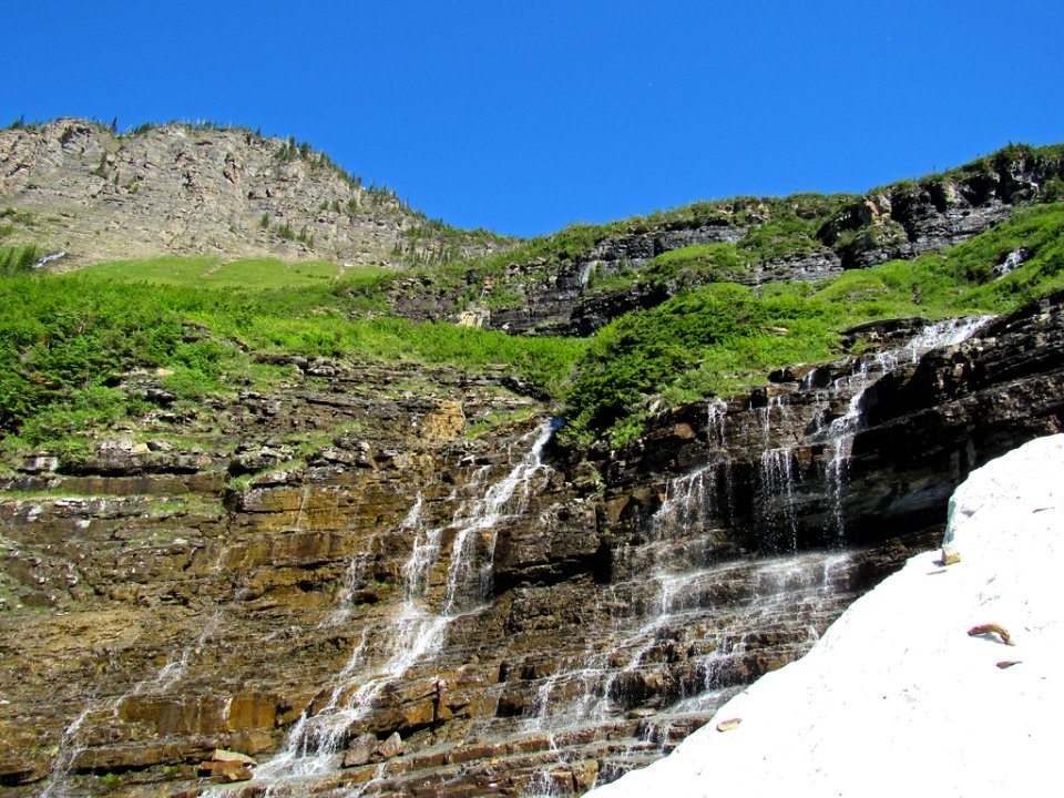 Waterfall at Glacier NP in Montana