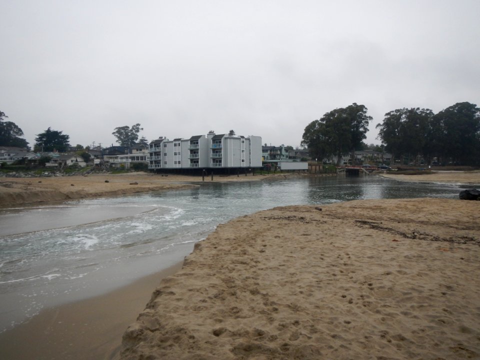 Corcoran Lagoon Beach East Cliff Drive 3 King Tides 12/14/16
