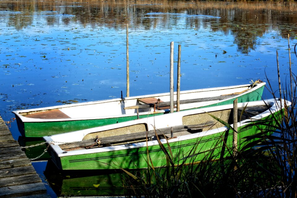Water pier fishing boat