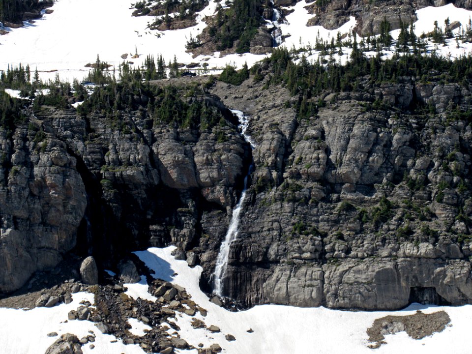 Waterfall at Glacier NP in Montana