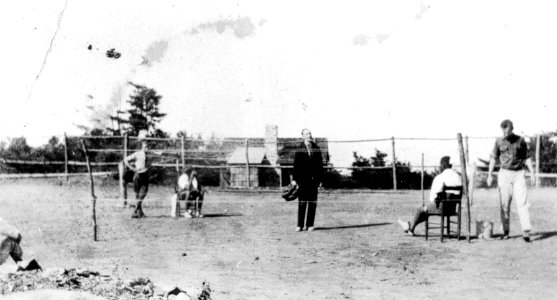 Tennis courts at Skyland Resort (Historic photo) photo