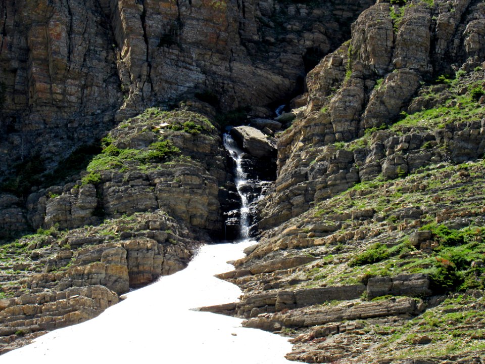 Waterfall at Glacier NP in Montana