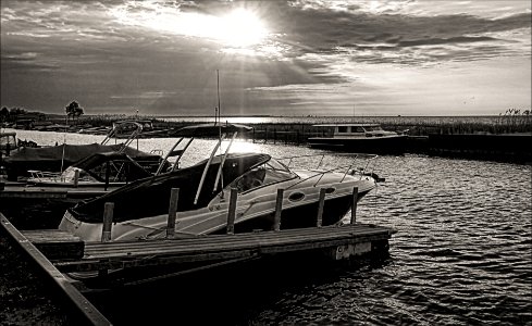 Lake Erie Morn BW