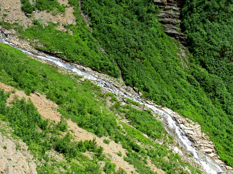 Waterfall at Glacier NP in Montana