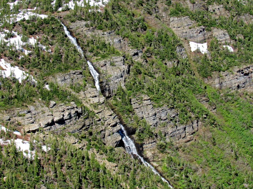 Waterfall at Glacier NP in Montana