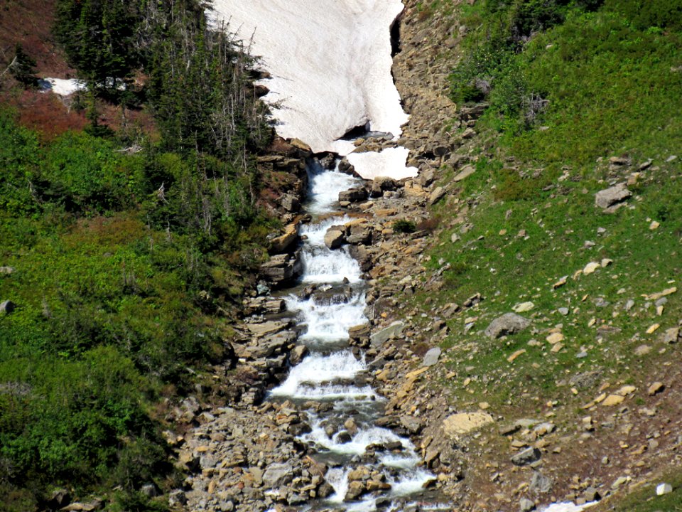 Waterfall at Glacier NP in Montana