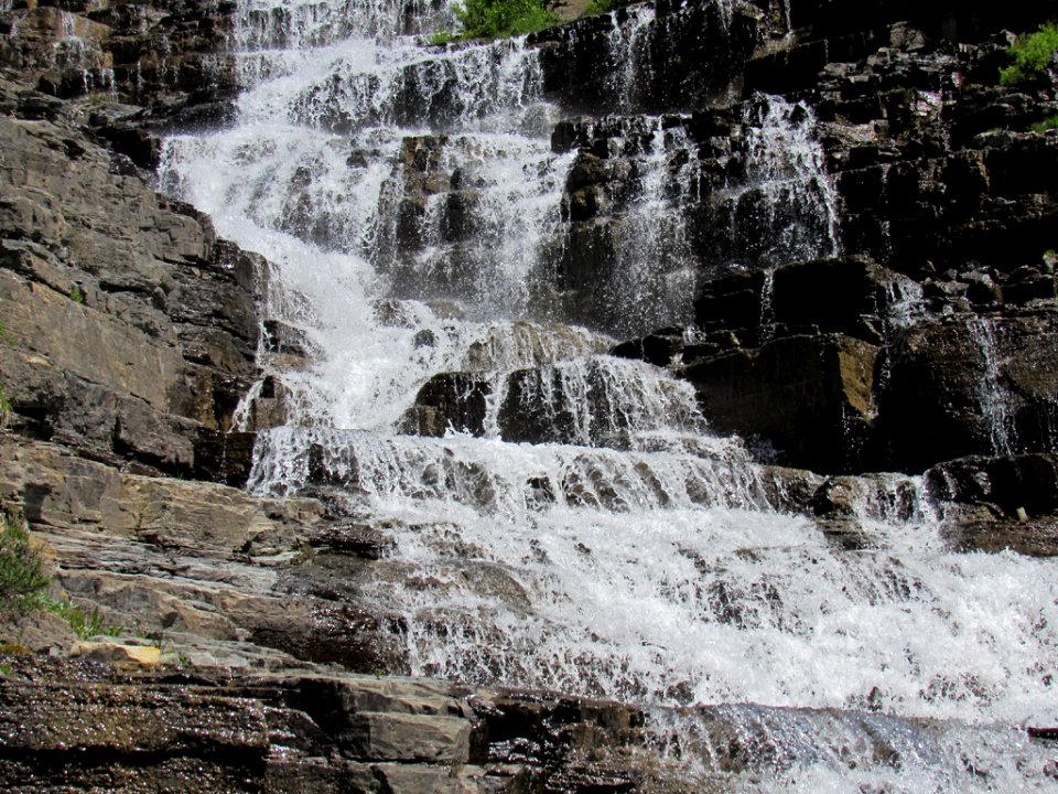 Waterfall at Glacier NP in Montana