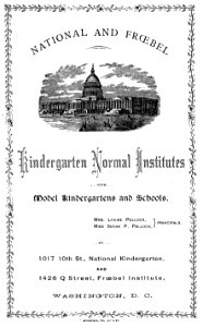 Kindergarten brochure (Historic document)