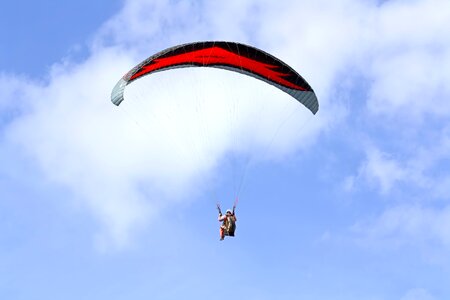 Glide flying blue