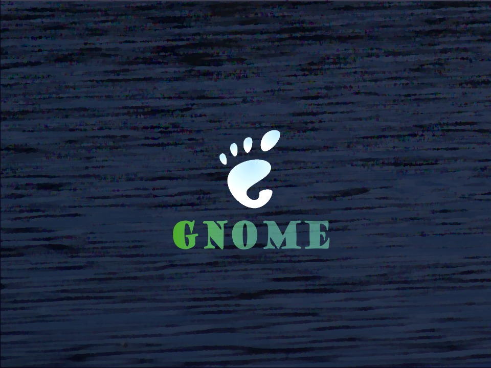 gnome abstract lake blue 1600x1200