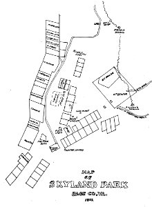 Skyland 1902 map of lots (Historic document)