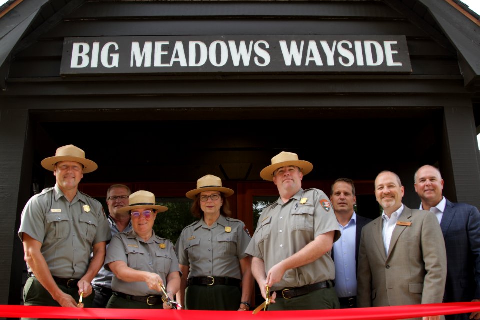 Big Meadows Wayside Ribbon Cutting