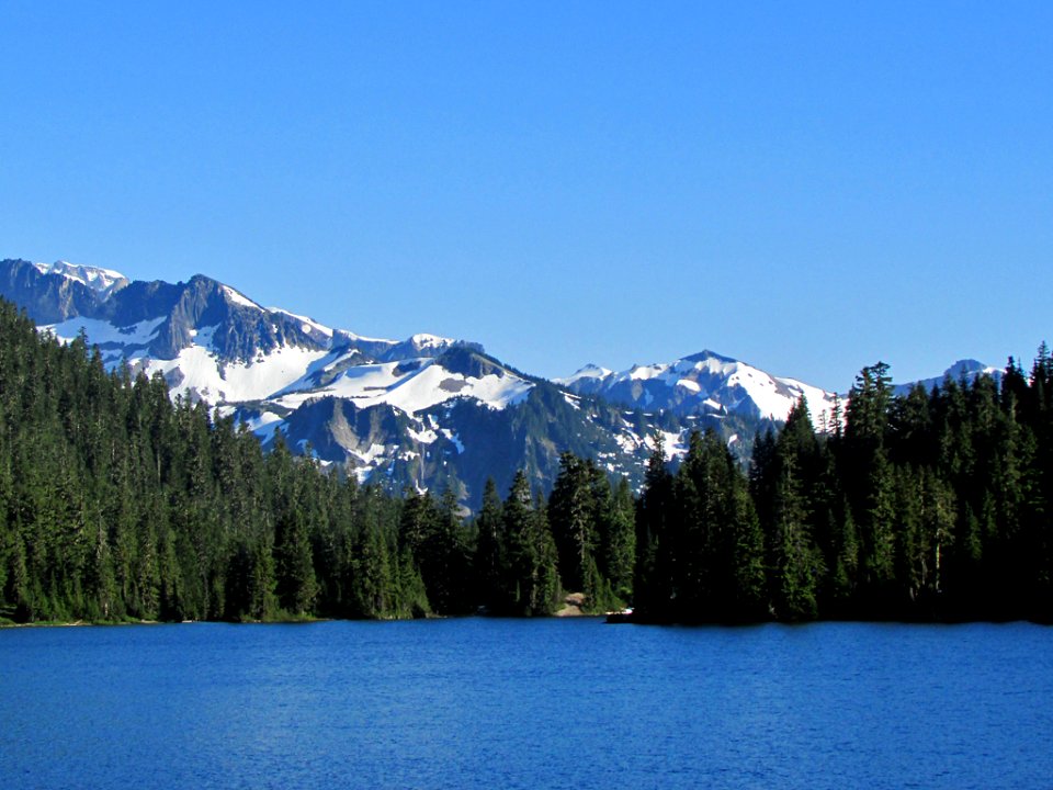 Mowich Lake at Mt. Rainier NP in Washington