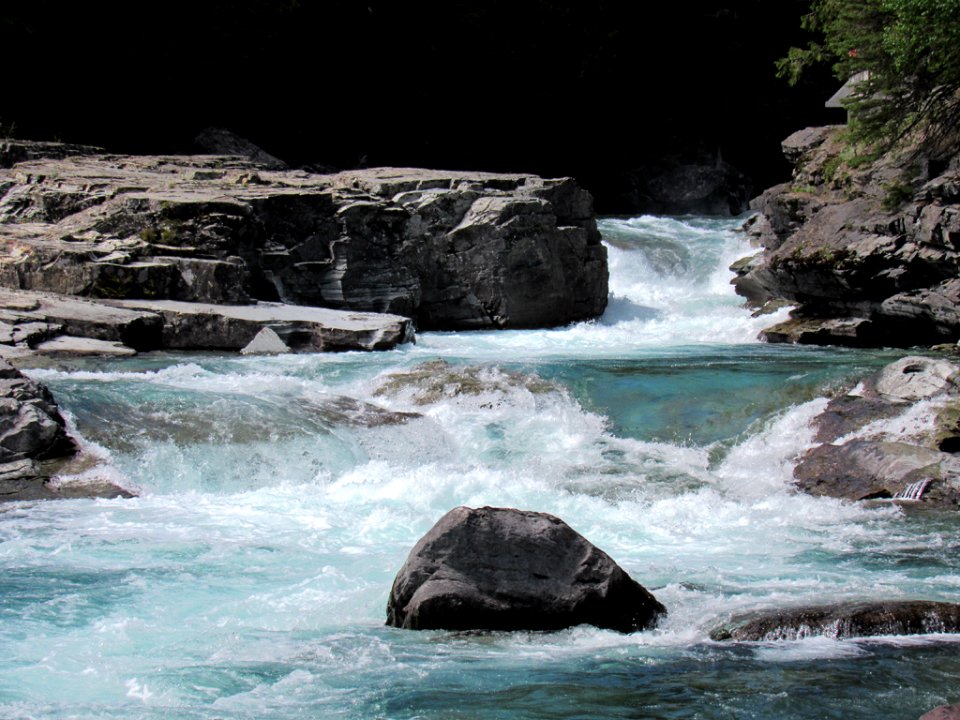 Flathead River at Glacier NP in Montana