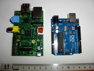 Raspberry Pi Model B und Arduino Uno
