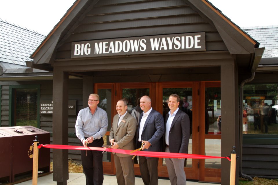 Big Meadows Wayside Ribbon Cutting
