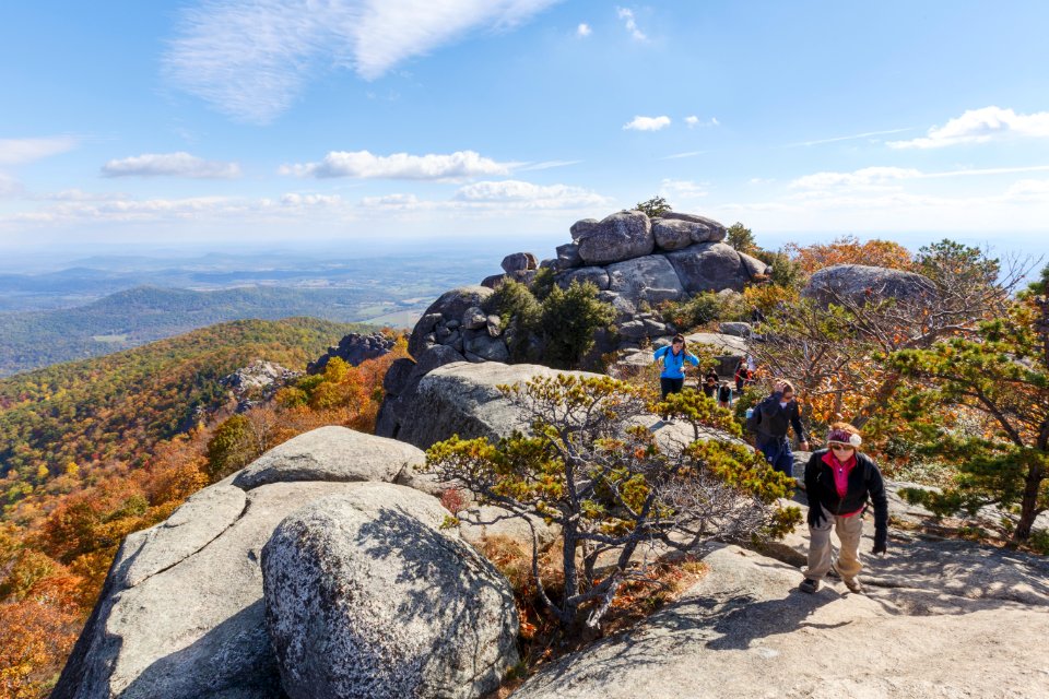 Hikers on the Ridge Trail