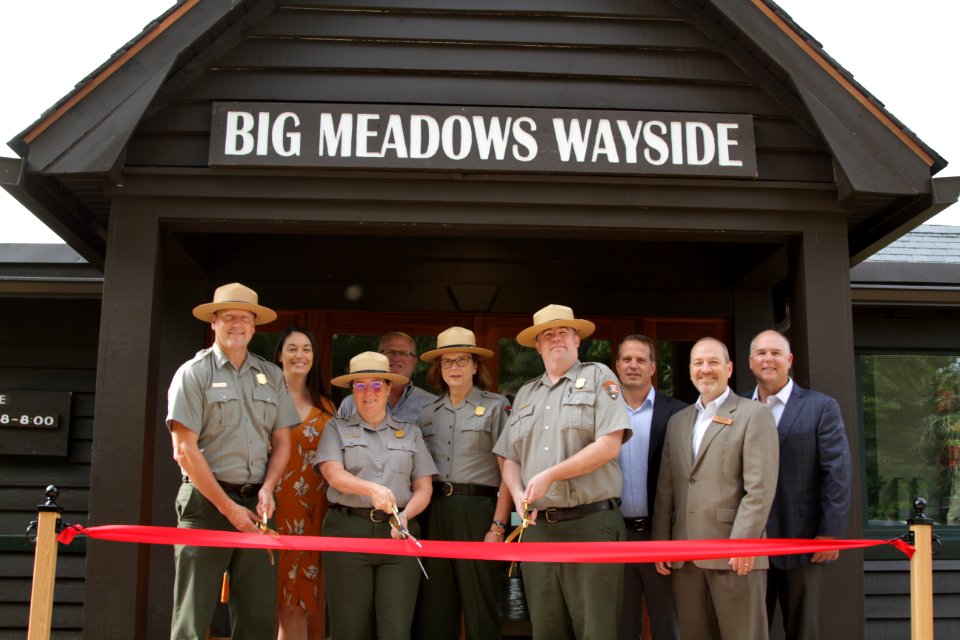 Big Meadows Wayside Ribbon Cutting