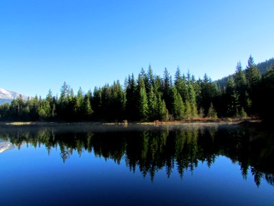Trillium Lake at Mt. Hood in OR photo