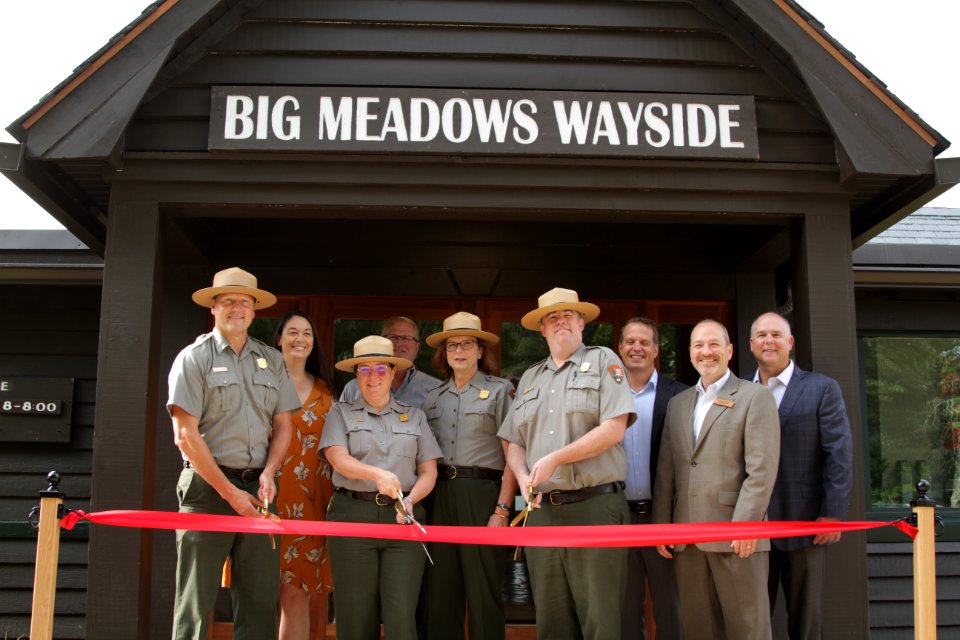 Big Meadows Wayside Ribbon Cutting