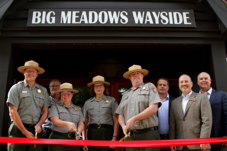 Big Meadows Wayside Ribbon Cutting