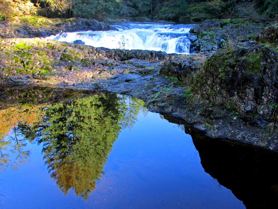 Lucia Falls Park at Lewis River in Washington