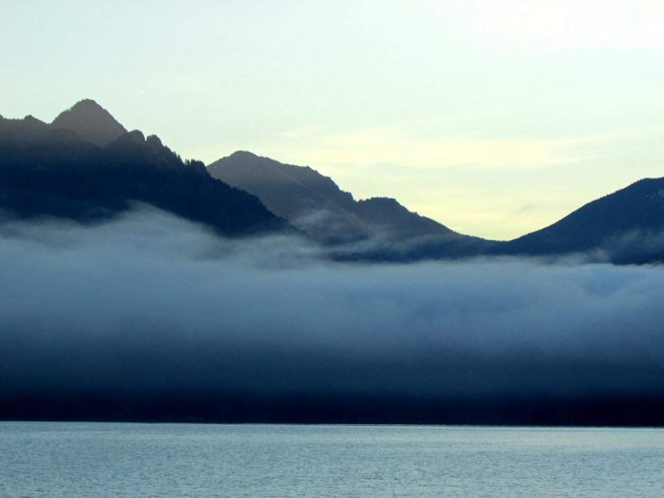 Lake Crescent at Olympic NP in WA